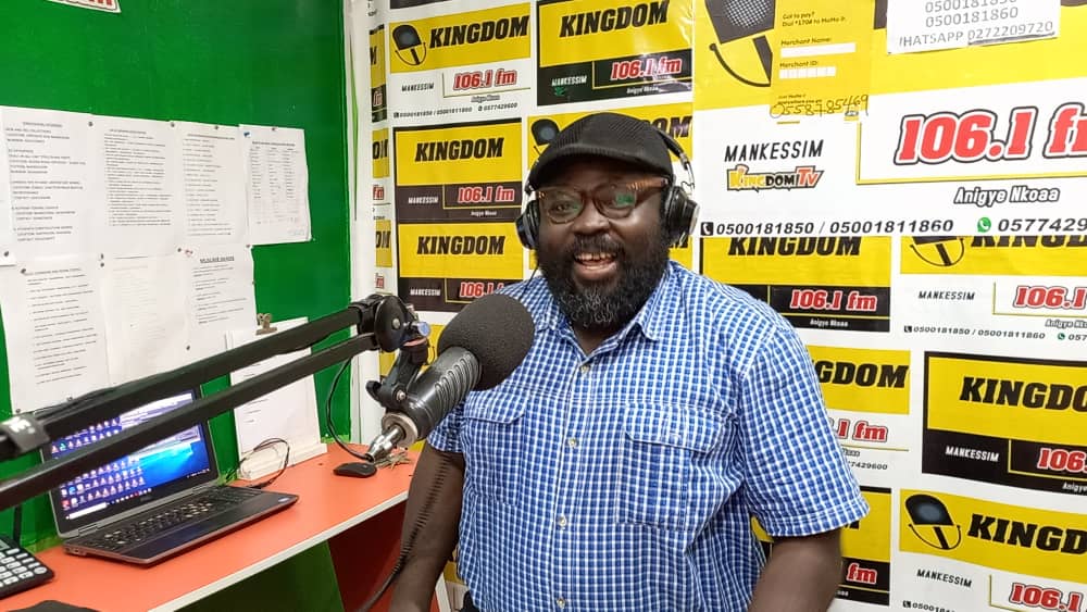 Radio studio and presenters